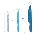 thumbnail image 3 of Mainstays 3 Piece Stainless Steel Color Knife Set with Soft Grip Handles, 3 of 10