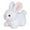 White, variant on White Bunny Plush Toy Soft Stuffed Animal 8 Inch Easter Gift for Kids Cute Rabbit Doll with Embroidered Details‌