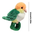 thumbnail image 2 of Plush Toy Slap Bracelet - Purple Isabella Peony Parrot Plush Slap Band With Soft Furry Texture, Adjustable Fit - For , S, Party Favors, Daily Wear, Animal Lovers, 2 of 2