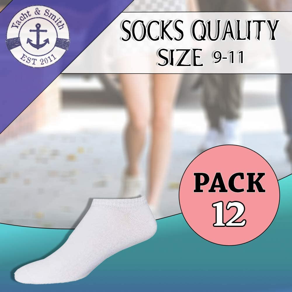 Yacht & Smith Bulk Womens Ankle Socks Low Cut Ankle Socks Size 9-11.