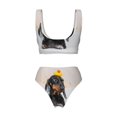 thumbnail image 2 of Honeii Dachshund Sitting in Bathtub Print Women’s Bikini Set,Two Piece Swimsuit Bathing Suits,Stylish High Elasticity Swimwear for Beach and Pool, 2 of 7