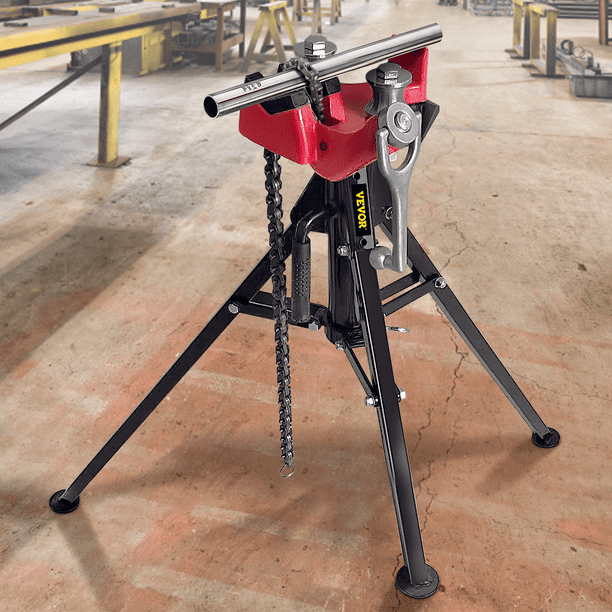 VEVOR Tripod Pipe Chain Vise, 1/8"5" Pipe Capacity with Portable
