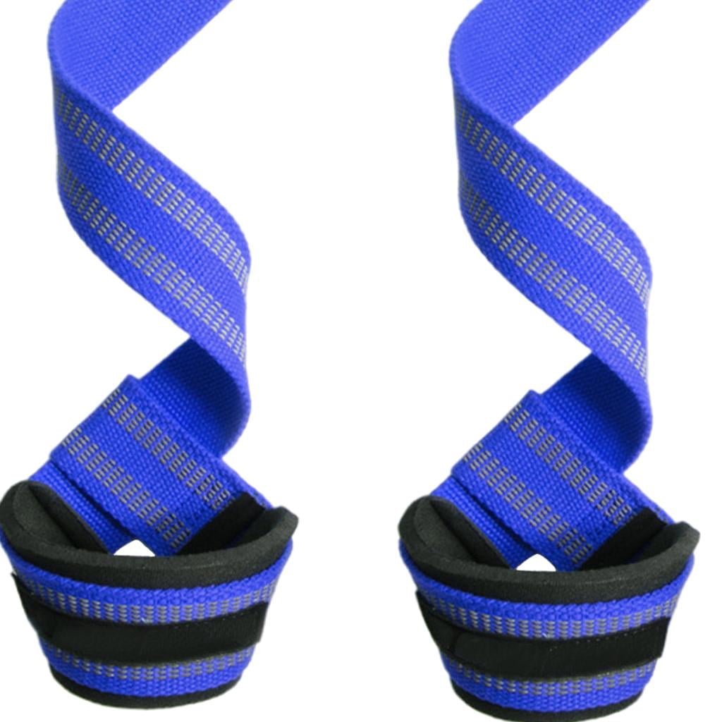 GARENDE 4x2 Pieces Lifting Straps Advanced 23inch for Strength Training blue