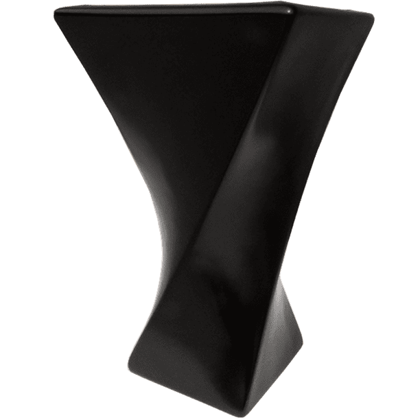 Maceta de Fibra de Vidrio FibraFormas Modelo Espiral Grande Chocolate 70cm