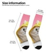 thumbnail image 2 of Honeii A Funny Cat Print Children's Colorful Socks,Unisex Kids and Toddlers' Cushioned Sock,Kids Athletic Crew Socks,for Everyday Wear and Sports, 2 of 5