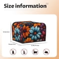 thumbnail image 5 of Lsque Colorful Blooming Flowers Print 4 Slice Toaster Cover , Kitchen Appliance Dustproof Protector , Toaster Protector Dustproof Kitchen Appliance Cover, 5 of 7