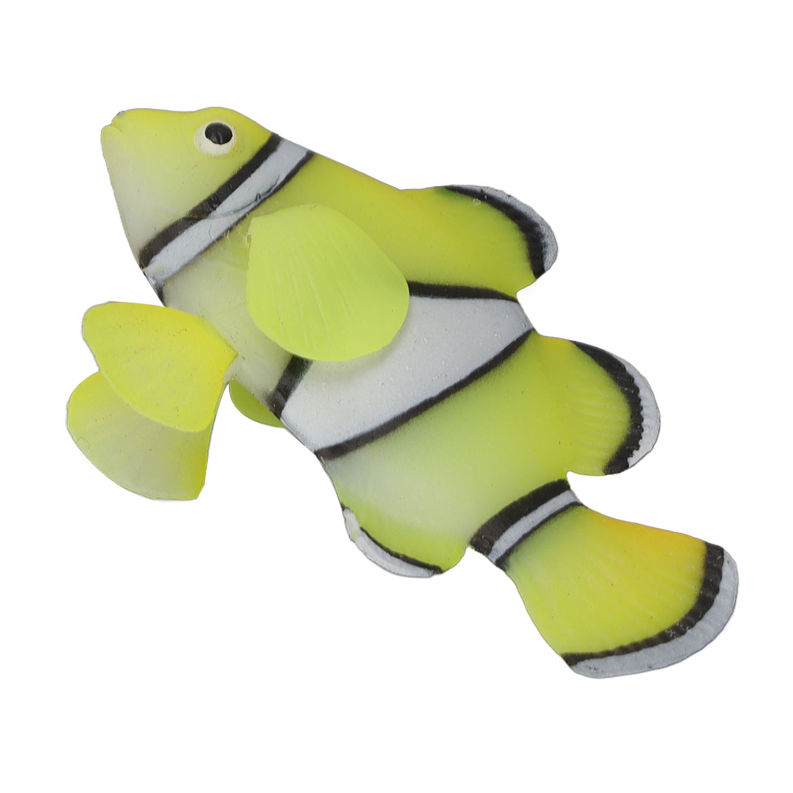 Vivid Artificial Silicone Floating Clownfish Aquarium Water Ornament Tank Decor 