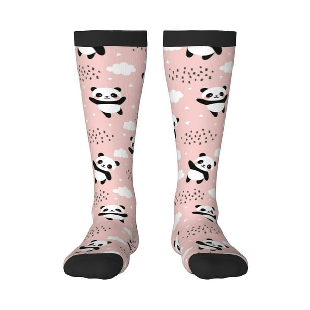 Balery Panda Calcetines novedosos Calcetines deportivos Calcetines hasta la rodilla Calcetines de algodón Calcetines originales y geniales