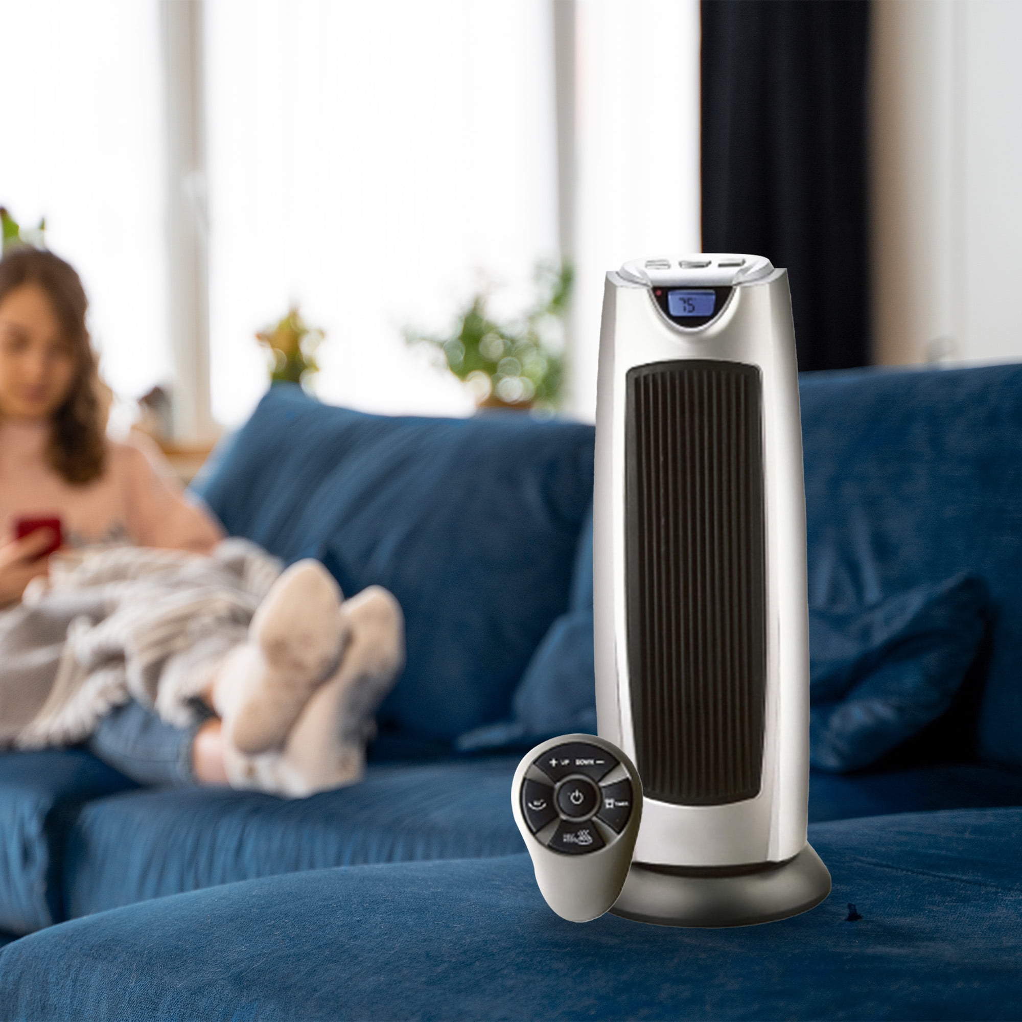 ファンヒーター BRUNO 2 Angle Ceramic Fan Heater NAVY 楽天市場】ブルーノ 【選べる2大特典】ファンヒーター BRUNO 2