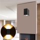 thumbnail image 3 of Bewildely Lámpara de pared LED COB para interiores de 6W, iluminación de aplique de forma trapezoidal de doble cabezal para sala de estar, Bar, Iluminación y accesorios No. 4 Bewildely HA025699-04, 3 of 6