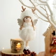 thumbnail image 2 of Antler Angel Small Charm Cute Doll Plush Christmas Doll (asta gris), 2 of 4