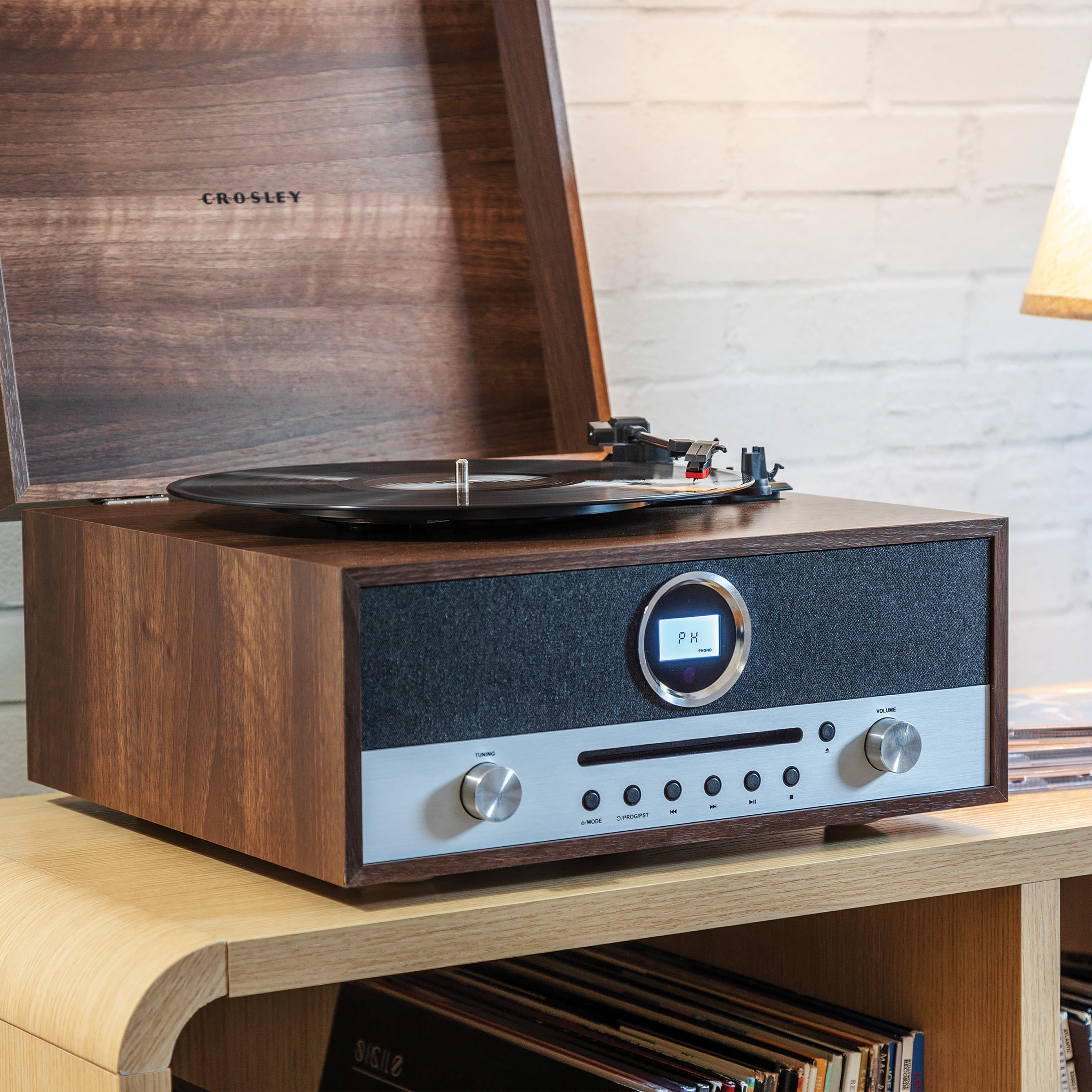 Crosley Nash 7-in-1 Record Player with Bluetooth - Audio Turntables