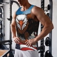 thumbnail image 5 of Fuzoiu Cartoon Bald Eagle USA Print Men's Workout Tank Tops,Sleeveless Gym Shirt Quick Dry,Fitness Bodybuilding T-Shirt,Muscle Athletic Workout Tee-4X-Large, 5 of 7