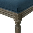 thumbnail image 6 of GDF Studio Margaret French Country Fabric Upholstered Dining Chairs, Set of 2, Navy Blue, 6 of 8