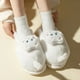 thumbnail image 2 of 2023 Nuevas pantuflas de felpa de invierno con dibujos animados de gato y tigre, pantuflas de pareja para el hogar, cálidas y antideslizantes, pantuflas de algodón para mujer, 2 of 5
