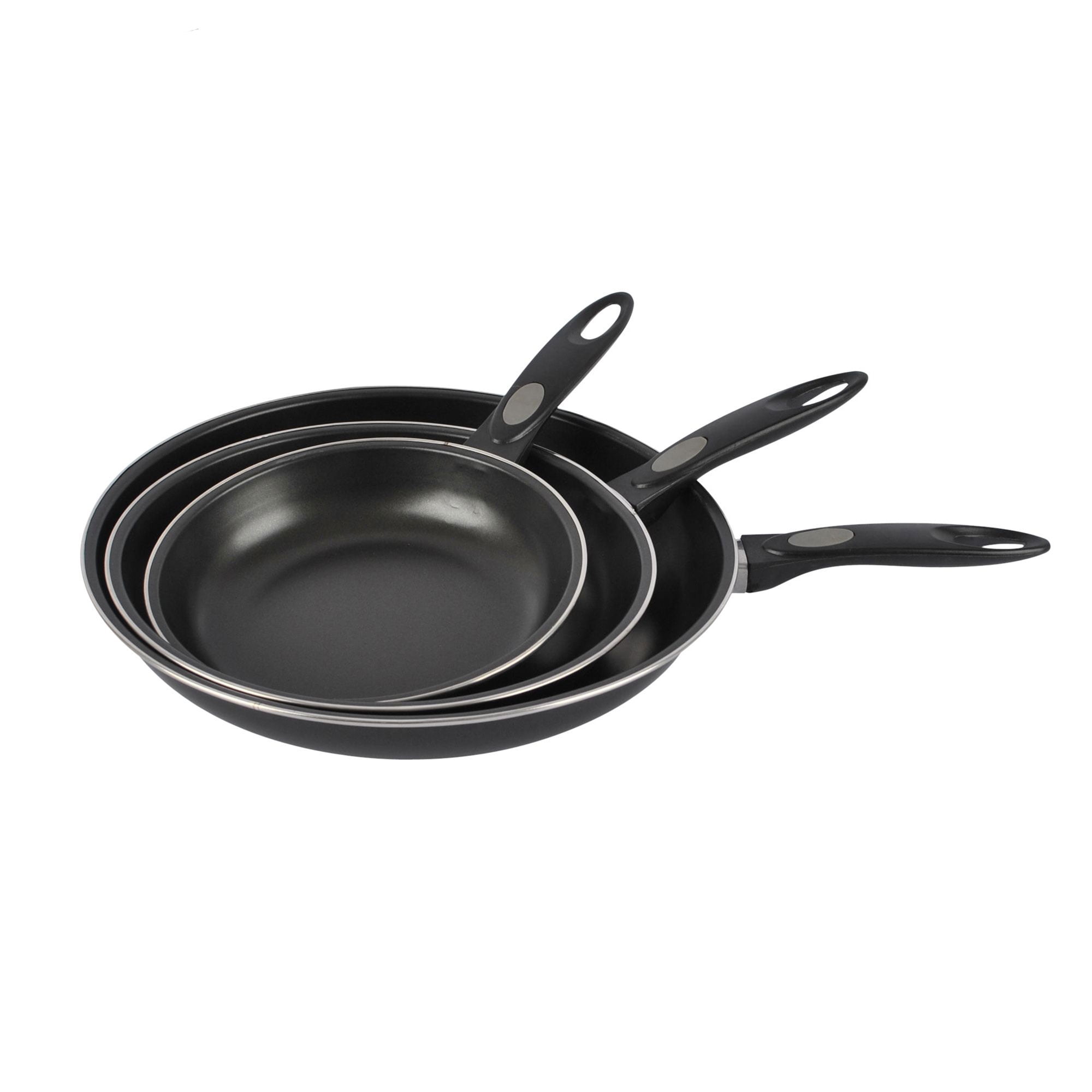 2-Pc Home Kitchen Cookware Tools Nonstick Frying Skillet Fry Pans Set Black 