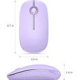 thumbnail image 6 of FL Wireless Mouse - 2.4G Slim Portable Computer Mouse with Nano Receiver, Less Noise Mobile Optical Mice for Notebook, PC, Laptop, Desktop, 6 of 6
