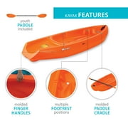 Lifetime Wave Youth 6 ft Sit-On-Top Kayak with Paddle, Orange (90154)