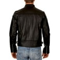thumbnail image 3 of New Mens Leather Jacket Slim fit Biker Motorcycle Genuine lambskin jacket A105, 3 of 4