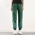 thumbnail image 2 of Wide Leg Sweatpants Women Tall MIUOWANP Women Warm And Cold Cotton Pants Lightweight Plus Size High Waist Casual Versatile Women Pants Long Pants Green XXXL, 2 of 5