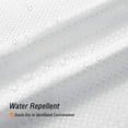 thumbnail image 6 of Utopia Alley Waffle Weave Shower Curtain for Bathroom, 120 GSM Weighted Polyester Bath Curtain (71" W × 71" H, White), 6 of 12