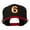Black Red, variant on Arial Number 6 Embroidered Classic Two Tone Cap - Navy Red OSFM