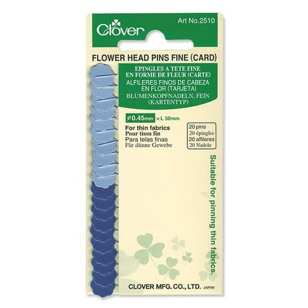 Crochet Flower Pins - Flower Head Pins (Fine Card/20 ea.)