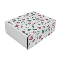 Ucanpack Christmas Boxes With Lids 6 x 6 x 6" - Xmas Trees Printed Christmas Box Shipping Box Bulk - Holiday Shipping Box Made In USA Christmas Packaging Small Business