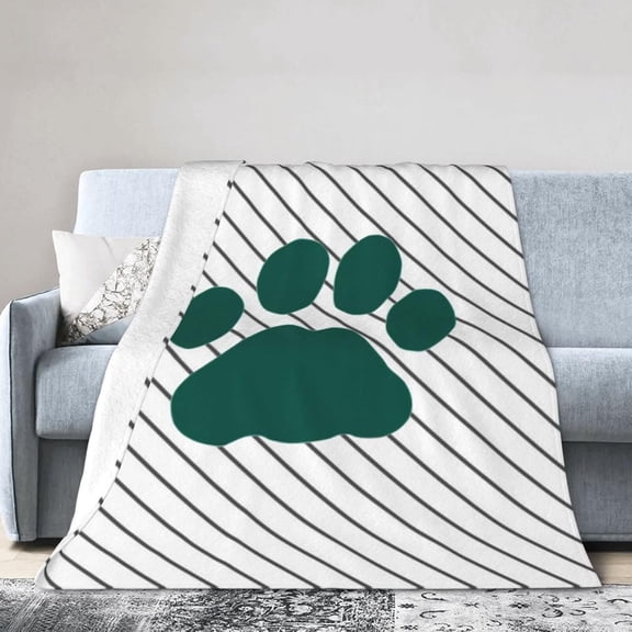 Lees-McRae College Logo Fleece Blanket, Very Soft Microfiber Flannel Blanket for Couch Warm and Cozy for All Seasons