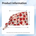 thumbnail image 6 of Kdxio Red Strawberry Pattern Turban Hat for Women Men Comfortable Adjustable Cleaning Working Cap with Sweatband, 6 of 8