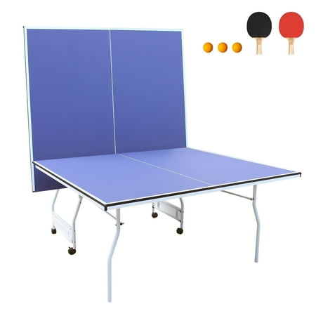 HooKung 9'X5' Foldable Ping Pong table,0.5'' Thick for Indoor Outdoor