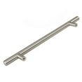GlideRite 7 in. Center Solid Thick Bar Pull, Stainless Steel