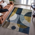 thumbnail image 6 of Addison Rugs Mayfield Premium Machine Washable Transitional Contemporary Blue Rectangle Rug, 9' x 12', 6 of 6