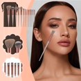thumbnail image 2 of HOARBOEG Make-up Brush Set With Cloth Bag Clearance Sale, 2 of 5