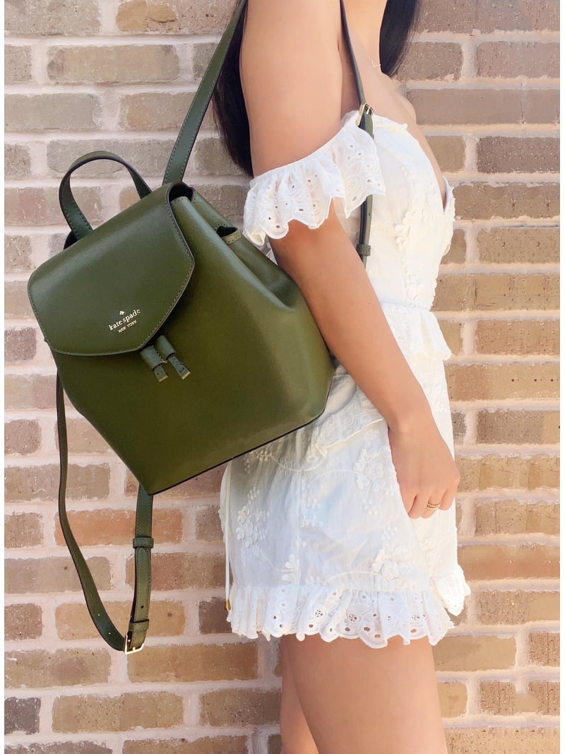 Kate Spade Lizzie Saffiano Leather Medium Flap Backpack 