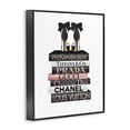 thumbnail image 2 of Stupell Industries Art Deco Black Heels on Tall Bookstack Black Framed Giclee Art, 24 x 30, by Amanda Greenwood, 2 of 7