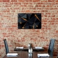 thumbnail image 5 of JRXY Iron Art Painting 12*8in Gold and Blue Abstract Art 12x8in, 5 of 6