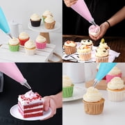 Dihmpor Piping Bags and Tips Set, Cakes Decorating Kit Supplies with 3 Reusable Pastry Bags, 18 Frosting Tips, 3 Couplers, 3 Bag Ties, 3 Cake Scraper, 1 Cake Decorating Tool for Cookie Icing