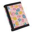 thumbnail image 2 of Psesaysky Easter Trifold Card Wallet Featuring Bunny Eggs Pattern, Waterproof Polyester Kids Pouch for Daily Use Outdoor Sports, 2 of 6