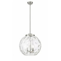Innovations Lighting - Athens Water Glass - 3 Light Pendant In Industrial