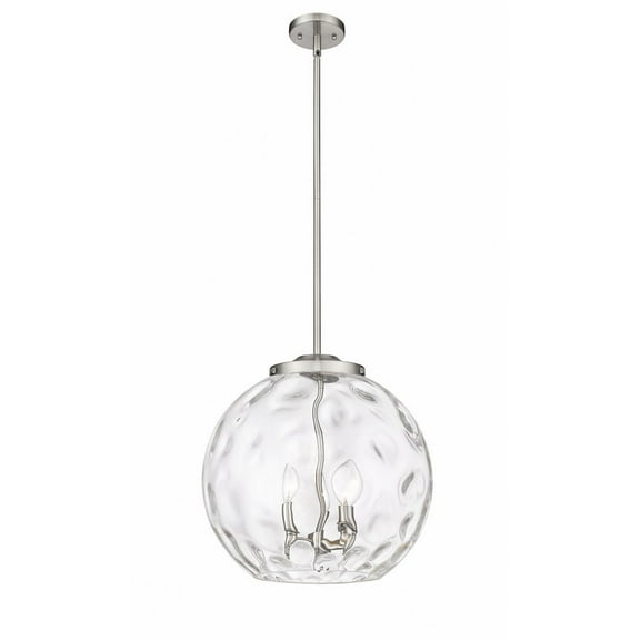 Innovations Lighting - Athens Water Glass - 3 Light Pendant In Industrial