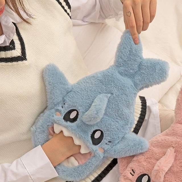 Bolsa de agua caliente Baoblaze con forro portátil para mujeres y hombres azul calentador de manos
