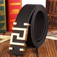 thumbnail image 7 of Fashionable Casual Men Women Belt with Gold Letter Buttons Versatile for Daily Decoration Jeans Designer Gift for Boyfriend Belt (green,110cm), 7 of 7