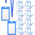 thumbnail image 1 of HEALEEP 10Ud Tarjetas Y Credenciales Azul Con Correa Para Uso Profesional, 1 of 7