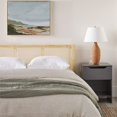 thumbnail image 2 of Walker Edison Solid Wood Rattan Headboard Queen Bedframe - Natural, 2 of 16