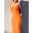 thumbnail image 4 of ORUYROP Robe Maxi Moulante pour Femmes Aguichant à Bretelles Spaghetti Sans Manches Moulante Longue 2023, 4 of 7