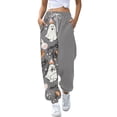 thumbnail image 1 of WILLBEST Pantalones Casuales para Mujer, Pantalones de Moda con Estampado de Halloween, Pantalones Deportivos de Cintura Alta con Bolsillos para Actividades Deportivas y Uso Diario. Chica, 1 of 5