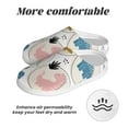thumbnail image 6 of Daiia Cute Dinosaurs Print Women’s Fuzzy Slippers Memory Foam Lightweight House Shoes Cozy Loafer Flannel House Shoes-39/40, 6 of 7
