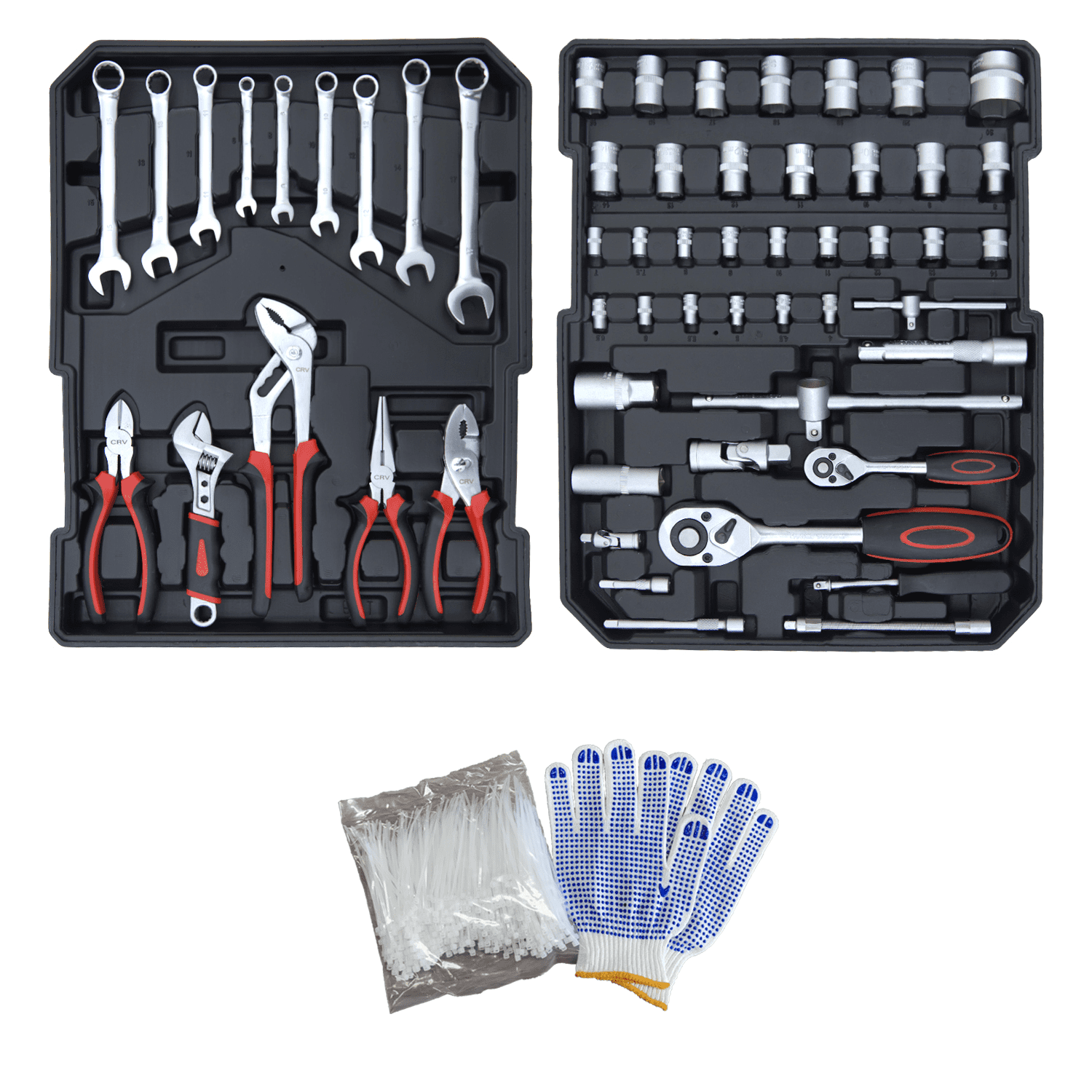Hantinstom 900PCS Complete Home Tool Set Versatile Rolling Tool Kit for Professional Repair and Maintenance - Heavy and Duty Portable Tool Box with Wheels