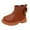 Brown, variant on Ankle Boots for Toddler Girl Waterproof Combat Shoes With Side Zipper Little Girls Boots (Toddler/Little Kid),8